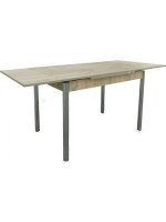 Τραπέζι Ξύλο (Μελαμίνη) με Μεταλλικά Πόδια Επεκτεινώμενο 120/175x80x77εκ. 4121