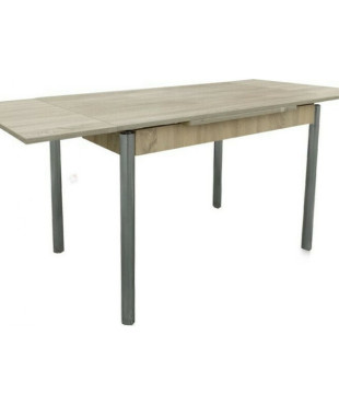Τραπέζι Ξύλο (Μελαμίνη) με Μεταλλικά Πόδια Επεκτεινώμενο 120/175x80x77εκ. 4121