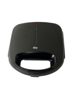 Τοστιέρα 2Θέσεων Αντικολλητικές γκριλ πλάκες Μαύρη