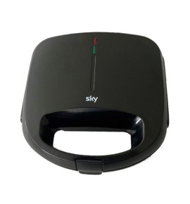 Τοστιέρα 2Θέσεων Αντικολλητικές γκριλ πλάκες Μαύρη