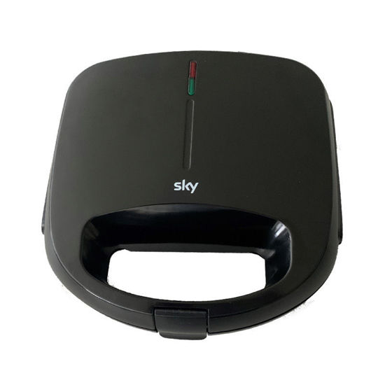 Τοστιέρα 2Θέσεων Αντικολλητικές γκριλ πλάκες Μαύρη