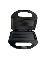 Τοστιέρα 2Θέσεων Αντικολλητικές γκριλ πλάκες Μαύρη