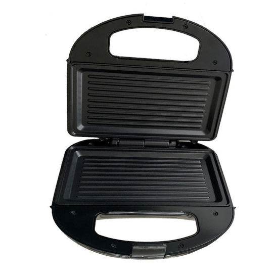 Τοστιέρα 2Θέσεων Αντικολλητικές γκριλ πλάκες Μαύρη
