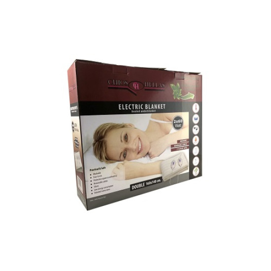 Ηλεκτρική κουβέρτα για διπλό κρεβάτι 160×140cm
