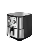Φριτέζα Αέρος HAF-40399 Ηobby Μηχανική 5.5L 1800W Inox/Μαύρη