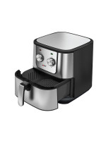 Φριτέζα Αέρος HAF-40399 Ηobby Μηχανική 5.5L 1800W Inox/Μαύρη