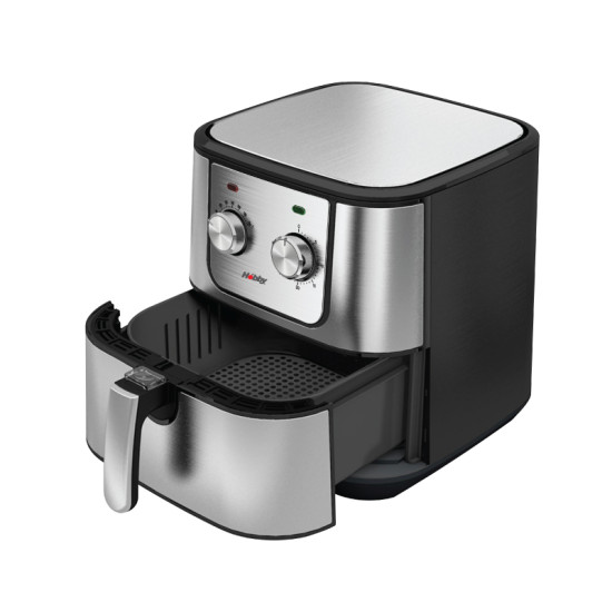 Φριτέζα Αέρος HAF-40399 Ηobby Μηχανική 5.5L 1800W Inox/Μαύρη