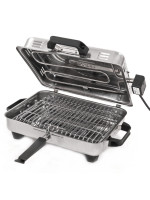 Ηλεκτρική ψησταριά BBQ inox ορθογώνια γίγας Νο20107