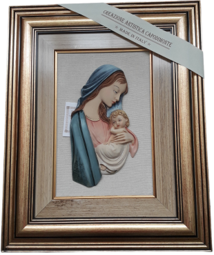 ΚΑΔΡΟ ΙΤΑΛΙΑΣ -RESARTE- ΞΥΛΙΝΗ ΧΡΥΣΗ ΚΟΡΝΙΖΑ 40Χ50 ΜΑΝΤΟΝΑ CAPODIMOND