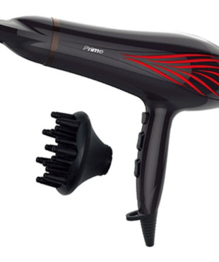 Πιστολάκι Μαλλιών με Φυσούνα Primo 2000W DC Μαύρο