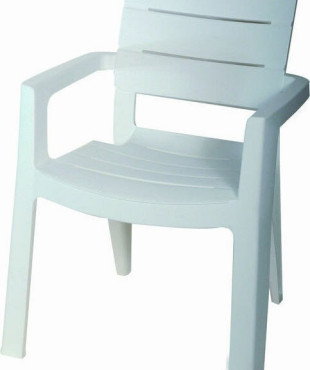 Πολυθρόνα ΝΕΦΕΛΗ ΛΕΥΚΗ 58x63,5x83εκ.