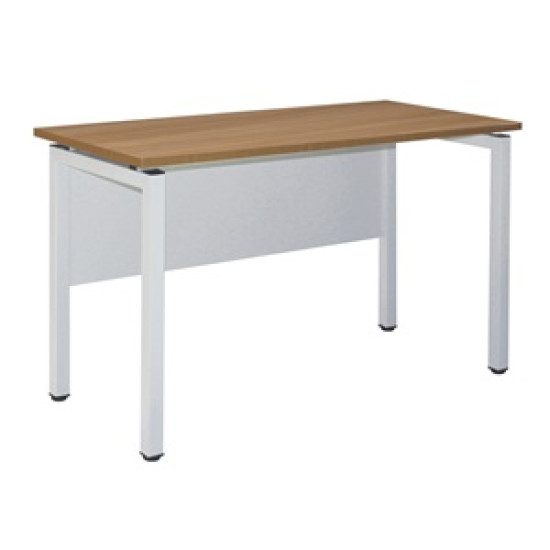 Γραφείο Unit Ξύλινο με Μεταλλικά Πόδια , Melamine Απόχρωση Sonoma EO 436