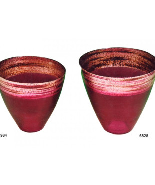 Βάζα Γυάλινα Διακοσμητικά   Μικρό Μέγεθος 25Χ22 εκ. Νο 6984  &  Μεγάλο Μέγεθος 30Χ27 εκ.Νο 6828