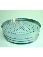 Κόσκινο τραχανά γαλβανιζέ. Διατίθεται σε τρία μεγέθη με διάμετρο 31, 34 και 38 εκ.