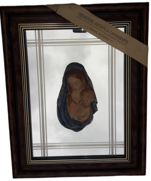 ΚΑΔΡΟ ΙΤΑΛΙΑΣ -RESARTE- ΞΥΛΙΝΗ ΚΑΦΕ ΚΟΡΝΙΖΑ 40Χ50 ΜΑΝΤΟΝΑ CAPODIMOND ΣΕ ΚΑΘΡΕΠΤΗ.