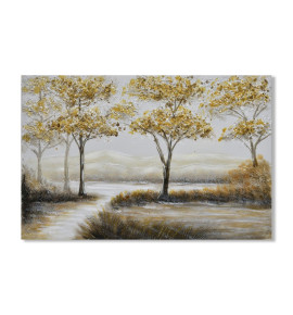 Πίνακας Σε Καμβά Δέντρα Με Δρόμο 70x150x3εκ.