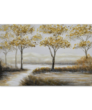 Πίνακας Σε Καμβά Δέντρα Με Δρόμο 70x150x3εκ.