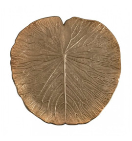 Πιατέλα Μεταλλική Διακοσμητική Φύλλο-KR-2020