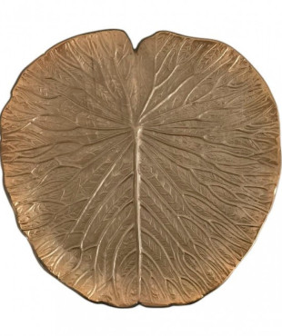 Πιατέλα Μεταλλική Διακοσμητική Φύλλο-KR-2020