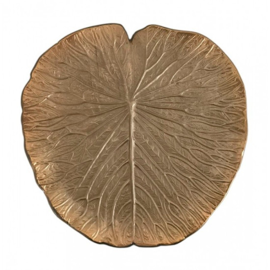 Πιατέλα Μεταλλική Διακοσμητική Φύλλο-KR-2020