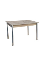 Τραπέζι Ξύλο (Μελαμίνη) με Μεταλλικά Πόδια Επεκτεινώμενο 120/175x80x77εκ. 4121