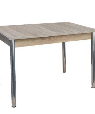 Τραπέζι Ξύλο (Μελαμίνη) με Μεταλλικά Πόδια Επεκτεινώμενο 120/175x80x77εκ. 4121