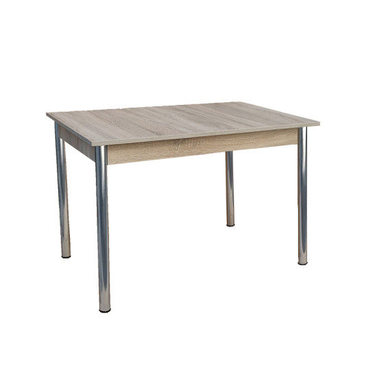 Τραπέζι Ξύλο (Μελαμίνη) με Μεταλλικά Πόδια Επεκτεινώμενο 120/175x80x77εκ. 4121