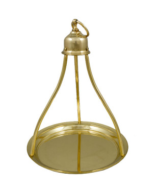 Δίσκος Καφενείου Χειροποίητος Φ14cm Ορειχάλκινος Μπρούτζινος