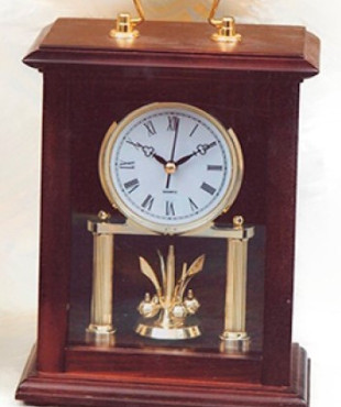 Ρολόι ξύλινο επιτραπέζιο μπαταρίας 20x12x27εκ. ZG-2964