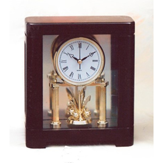 Ρολόι ξύλινο επιτραπέζιο μπαταρίας 20x10x24εκ. -ZG3157 