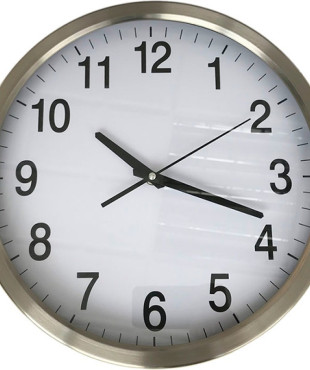 Ρολόι Τοίχου Μεταλλικό-L-20  35cm