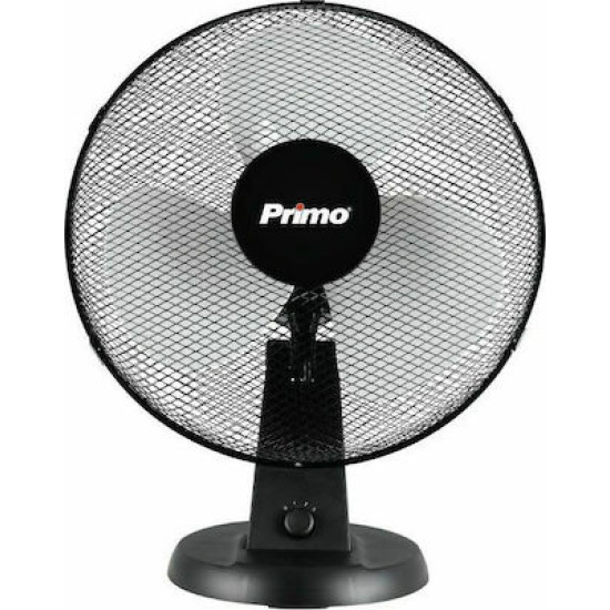 Primo PRTF-80502 Επιτραπέζιος Ανεμιστήρας 40W Διαμέτρου 30cm. Μαύρος