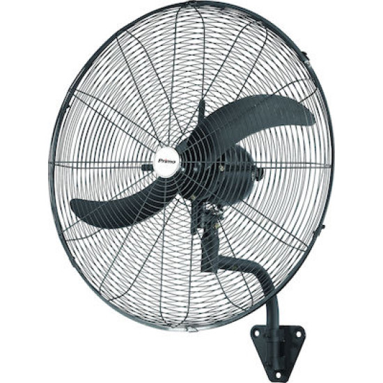 Ανεμιστήρας Τοίχου PRWF-80455 Primo 26 65εκ. Βιομηχανικός 200W Με Τηλεχειριστήριο Μαύρος
