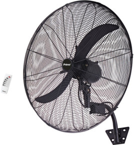 Ανεμιστήρας Τοίχου PRWF-80512 Primo 30 75εκ. Βιομηχανικός 240W Με Τηλεχειριστήριο Μαύρος