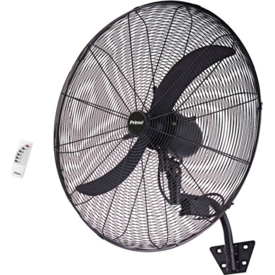 Ανεμιστήρας Τοίχου PRWF-80512 Primo 30 75εκ. Βιομηχανικός 240W Με Τηλεχειριστήριο Μαύρος