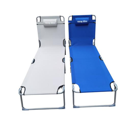 Ξαπλώστρες από ατσάλι Διαστάσεις:188Χ57Χ29 για την παραλία ,το κήπο & το camping LT-B0 13 - C-B