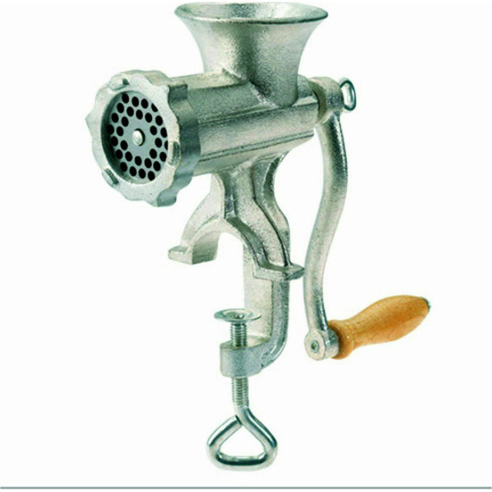 Κρεατομηχανή χειροκίνητη για παρασκευή κιμά, λουκάνικου, σουτζουκιού κ.α. Διαθέσιμη σε 3 μεγέθη, Νο 5, Νο 8, Νο 10.