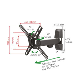 Βάση Τηλεόρασης Τοίχου 2300.B Barkan 13
