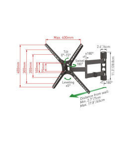Βάση Τηλεόρασης Τοίχου BM343 Barkan 13