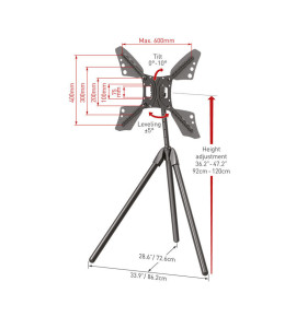 Βάση Τηλεόρασης Δαπέδου DTP410 Barkan 13