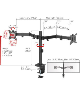 Βάση Οθόνης Γραφείου Barkan M142T 13