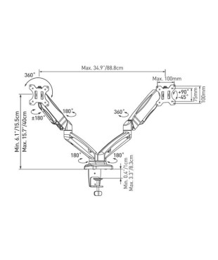 Βάση Οθόνης Γραφείου M142P Barkan 13