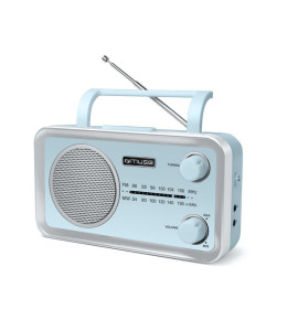 Ραδιόφωνο MF-060 VB MUSE Μπαταρίας-Ρεύματος Αναλογικό Γαλάζιο