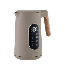 Βραστήρας PRCK-40496 Primo 1.7L 2200W Digital Ανοξείδωτος Cool touch Wooden/Γκρι