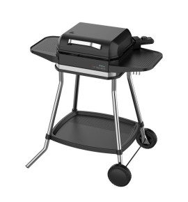 Μπάρμπεκιου PRBQ-40499 Primo Με σταντ 3050W Με πλαϊνά ράφια + καπάκι 41.8X37.3εκ. Μαύρο/Inox
