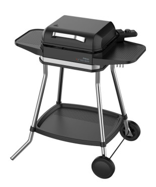 Μπάρμπεκιου PRBQ-40499 Primo Με σταντ 3050W Με πλαϊνά ράφια + καπάκι 41.8X37.3εκ. Μαύρο/Inox