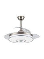 Ανεμιστήρας Οροφής PRCF-80682 Primo DC 42'' 106εκ. Με Τηλεχειριστήριο 1Φως LED 3Φτερά Ασημί