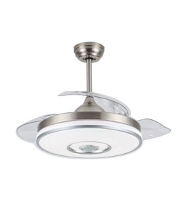 Ανεμιστήρας Οροφής PRCF-80682 Primo DC 42'' 106εκ. Με Τηλεχειριστήριο 1Φως LED 3Φτερά Ασημί