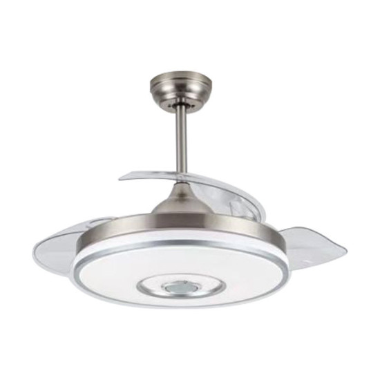 Ανεμιστήρας Οροφής PRCF-80682 Primo DC 42'' 106εκ. Με Τηλεχειριστήριο 1Φως LED 3Φτερά Ασημί