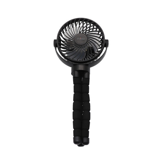 Ανεμιστήρας Mini Flexible PRMF-80691 Primo 4'' 10cm Μαύρος Επαναφορτιζόμενος